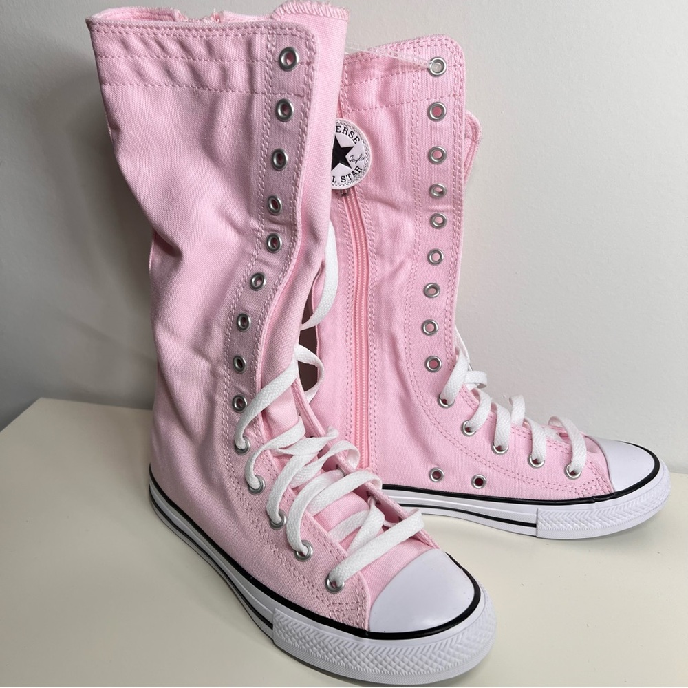 NEW Converse Chuck Taylor XX-Hi Pink Knee High Boots Youth 2 / Women's 4